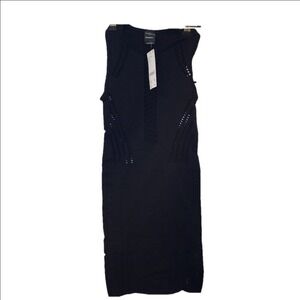 Iets Frans Ladder Cutout Jersey Mini Dress S